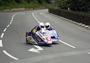 Images Dated 7th July 2021: Steve Norbury & Andrew Smith (Selbourne Yamaha) 2002 Sidecar TT