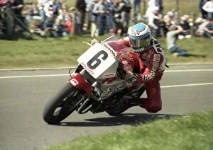 Images Dated 30th March 2013: Steve Parrish at the Bungalow: 1985 Formula One TT