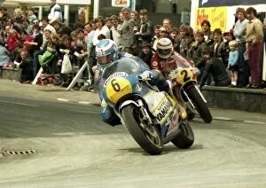 Images Dated 2nd December 2017: Steve Parrish (Yamaha) 1984 Senior TT
