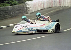 Steve Webster & Tony Hewitt (Fowler Yamaha) 1983 Sidecar TT