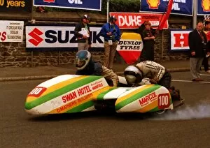Steve Worthington & Scott Guy (Yamaha) 1988 Sidecar TT