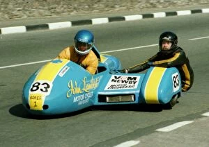 Images Dated 10th March 2018: Steven Pullen & A Smith (Suzuki) 1984 Sidecar TT