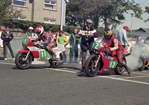 Images Dated 29th February 2020: Stewart Rae (Rotax) & Pat Wynne (Armstrong) 1987 Lightweight Manx Grand Prix