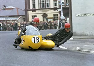 Images Dated 13th December 2021: Stuart Applegate & P J Kaufman (BSA) 1966 Sidecar TT