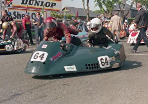 Images Dated 16th January 2020: Stuart Leaning & Simon Christie (Suzuki) 1987 Sidecar TT