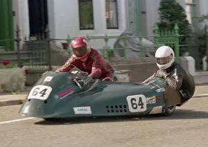 Images Dated 16th January 2020: Stuart Leaning & Simon Christie (Suzuki) 1987 Sidecar TT