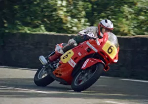 Images Dated 5th June 2019: Stuart Marshall (Honda) 1987 Senior Manx Grand Prix