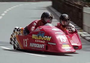 Images Dated 30th April 2020: Stuart Muldoon & Chris Gusman (Ireson Yamaha) 1996 Sidecar TT