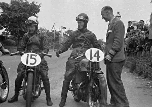 Sven Sorensen (Excelsior) & Paddy Johnston (CTS) 1947 Lightweight TT