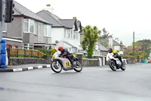 Bill Swallow (Matchless) and Alan Oversby (Triumph) 2013 Pre TT Classic