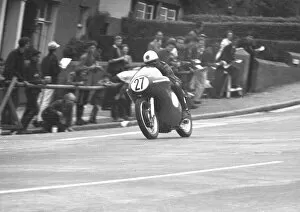 Images Dated 21st June 2021: Syd Mizen (AJS) 1963 Junior TT