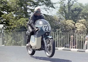 Images Dated 9th March 2021: Syd Mizen (AJS) 1965 Junior TT