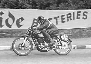 Images Dated 15th August 2022: T Kiely (AJS) 1951 Junior Manx Grand Prix