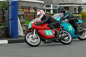 Bates Honda Gallery: Ted Fenwick (Ducati) & Geoff Bates (Bates Honda) 2014 Pre TT Classic