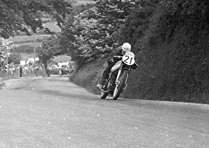 Ted Frend Collection: Ted Frend (AJS) 1950 Senior TT
