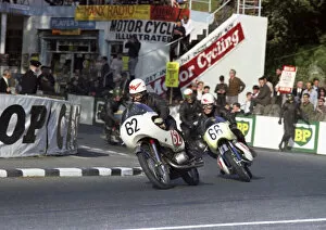 Barry Smith Gallery: Terry Grotefeld (Yamaha) and Barry Smith (Suzuki) 1967 Production TT