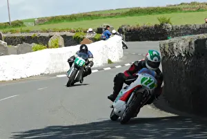 Terry Kermode (Yamaha) and Jeff Ward (Suzuki) 2015 Pre TT Classic
