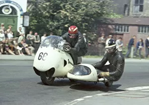 Images Dated 7th March 2022: Terry Layton & Fred Chambers (BSA) 1967 Sidecar TT
