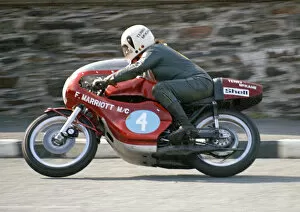 Images Dated 23rd October 2020: Terry McKane (Yamaha) 1975 Junior Manx Grand Prix