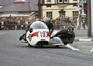 Images Dated 19th May 2020: Terry Vinicombe & John Flaxman (BSA) 1965 Sidecar TT
