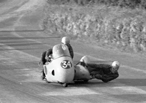 Ian Mcdonald Prints: Tim Padley & Ian McDonald (BSA) 1960 Sidecar TT