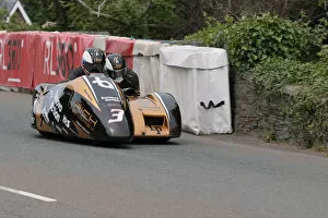 Images Dated 16th July 2022: Tim Reeves & Kevin Rousseau (Yamaha LCR) 2022 Sidecar TT