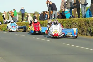 Tim Reeves & Mark Wilkes (DMR Honda) and Ian Bell & Carl Bell (LCR Yamaha) and John Holden & Dan Sayle (LCR Honda) 2015 Southern 100