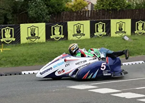 Images Dated 5th July 2023: Tim Reeves Mark Wilkes LCR Yamaha 2023 Sidecar TT