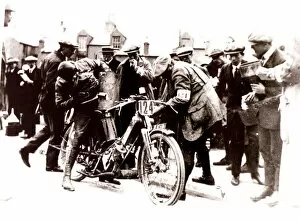 Images Dated 7th July 2021: Tim Wood (Scott) 1913 Senior TT