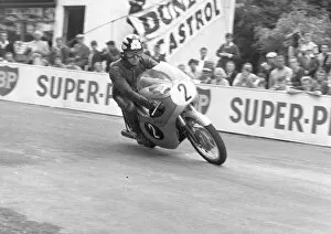 Images Dated 13th April 2021: Tommy Robb (Honda) 1963 Ultra Lightweight TT