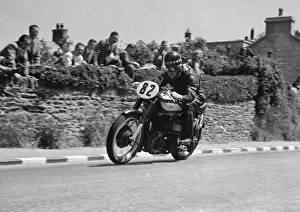 Images Dated 30th June 2019: Tommy Wood (Norton) 1950 Senior TT