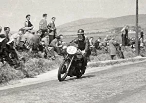 Images Dated 12th April 2020: Tommy Wood (Norton) 1951 Senior TT