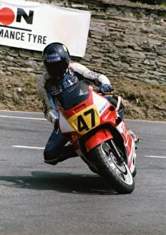 Images Dated 9th March 2019: Toni Rechberger (Honda) 1992 Supersport 600 TT
