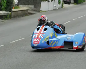 Tony Baker Prints: Tony Baker & Fiona Baker-Milligan (Suzuki) 2016 Sidecar A TT