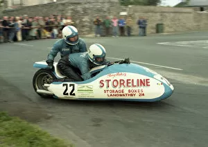Images Dated 4th August 2021: Tony Baker & John Tindal (Suzuki) 1980 Southern 100