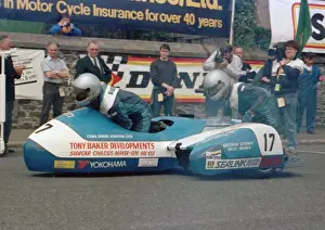 Tony Baker & Peter Harper (Yamaha) 1986 Sidecar TT