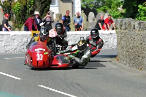 Images Dated 30th May 2016: Tony Sawyer & Ginny Bourne (Honda) 2016 Pre TT Classic