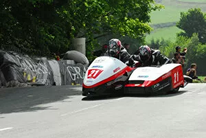Images Dated 2nd June 2012: Tony Thirkell & Nigel Barlow (MR Equipe Honda) 2012 Sidecar TT