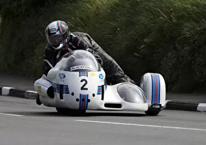 Images Dated 29th August 2022: Tony Thirkell & Trevor Johnson (BMW NRE) 2022 Pre TT Classic