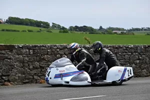 Images Dated 26th May 2018: Tony Thirkell & Trevor Johnson (MRE BMW) 2018 Pre TT Classic