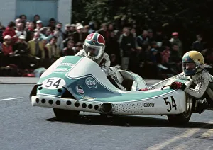 Images Dated 2nd January 2020: Trevor Brandreth & Fred Walker (ABC Kawasaki) 1981 Sidecar TT