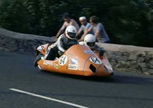 Images Dated 2nd January 2020: Trevor Brandreth & Fred Walker (Kawasaki) 1982 Sidecar TT