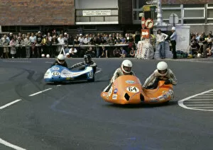 Images Dated 2nd January 2020: Trevor Brandreth & Fred Walker (Kawasaki) 1982 Sidecar TT