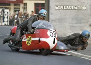 Images Dated 26th August 2020: Trevor Ireson & D Lockett (ETY Triumph) 1970 750 Sidecar TT