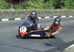 Images Dated 7th October 2020: Trevor Ireson & Nick Smith (Weslake) 1973 750 Sidecar TT TT