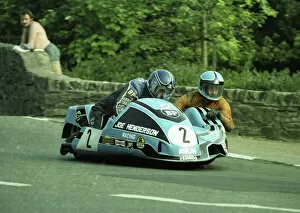 Images Dated 19th July 2011: Trevor Ireson at Union Mills: 1982 Sidecar Race A