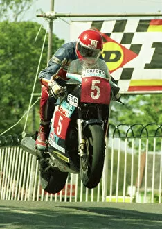 Images Dated 24th July 2011: Trevor Nation at Ballaugh Bridge: 1986 Production A TT