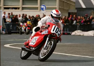 Images Dated 2nd November 2018: Trevor Rock (Ducati) 1996 Parade Lap