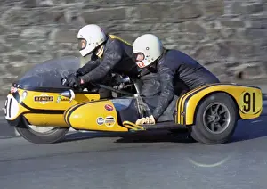 1973 750 Sidecar Tt Prints: Trevor Youens Peter Thompson Parker BSA 1973 750 Sidecar TT