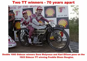 Dave Molyneux Gallery: Two TT winners - 70 years apart